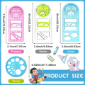 Multifunctional Geometric Ruler Multifunctional Ruler Geometric Drafting Tool for Student School Office.