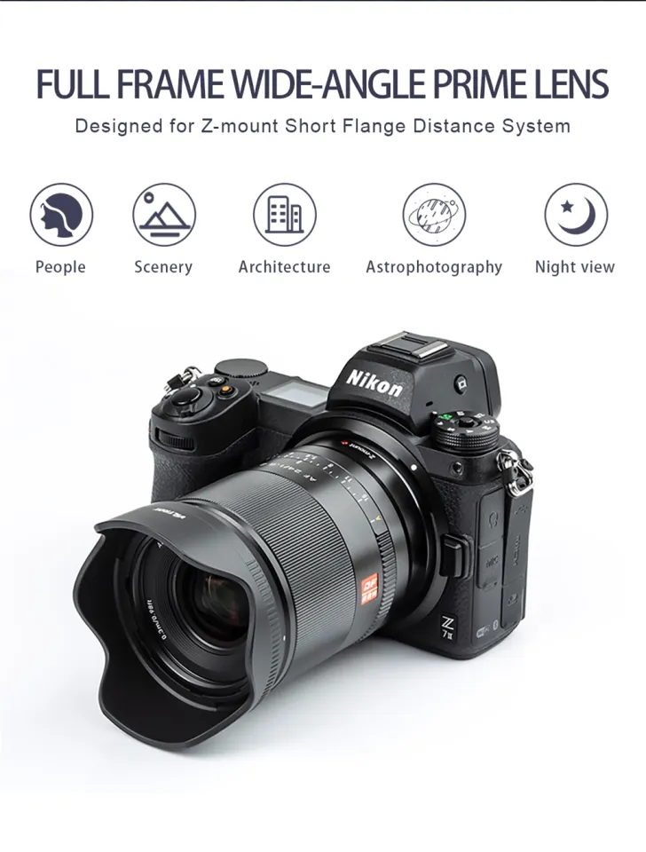 VILTROX 16mm 24mm 35mm 50mm 85mm Nikon Z Lens Auto Focus Full