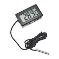 Digital Temperature Meter- Black. 