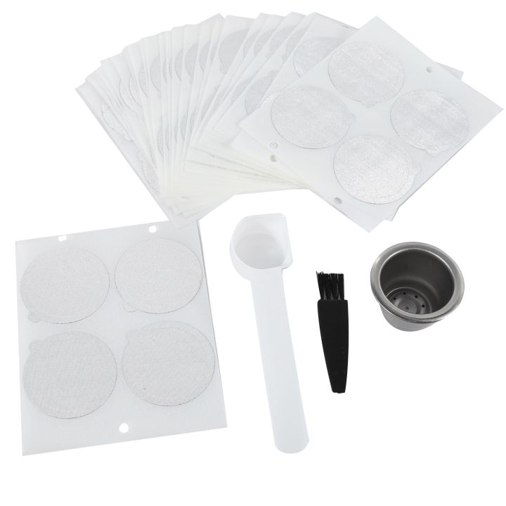 1 Pods 100 Seals Stainless Steel Coffee Capsule for Machine