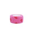 4-Sizes Multipurpose Heart Printed Self-Adhesive Bandage Soft Non-woven Elastic Sports Wrap Tape for Finger Joint Knee.