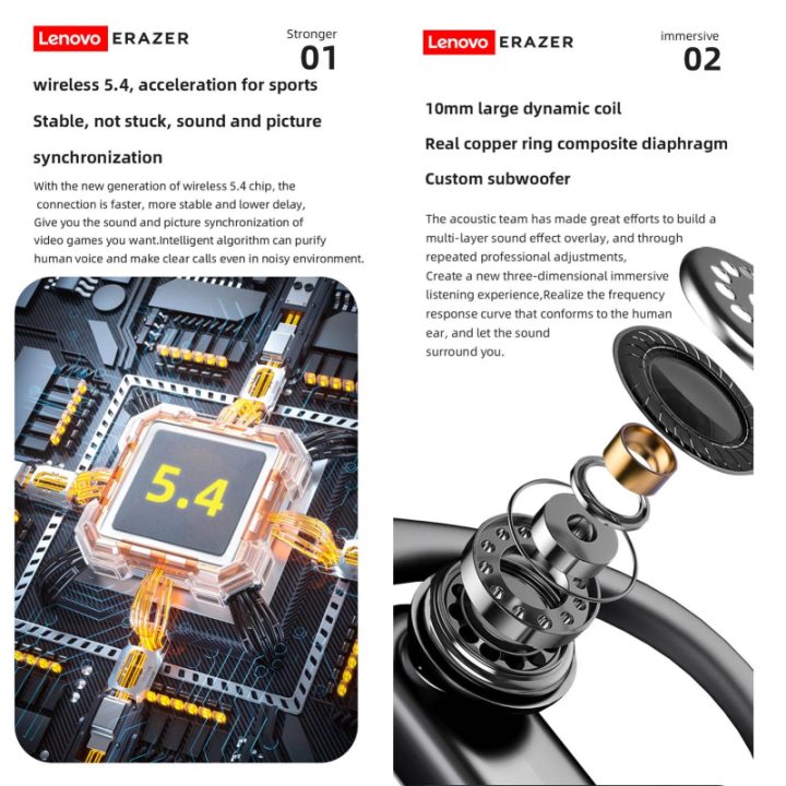 Lenovo%20ERAZER%20XT60%20Pro%20Bluetooth%205.3%20Earphones%20True%20Wireless%20Headphones%20Button%20Control%20Noise%20Reduction%20Earhooks%20Waterproof%20with%20Mic%20Headset%20-%20Image%205