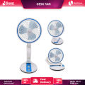 Rechargeable Desk Fan LR 2018 Rechargeable Folding Table Fan with Light Multifunctional Cute fan.
