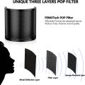 Universal Microphone Pop Filter Condenser Microphone PC Studio Recording Metal Windscreen for Mic Pop Screen.