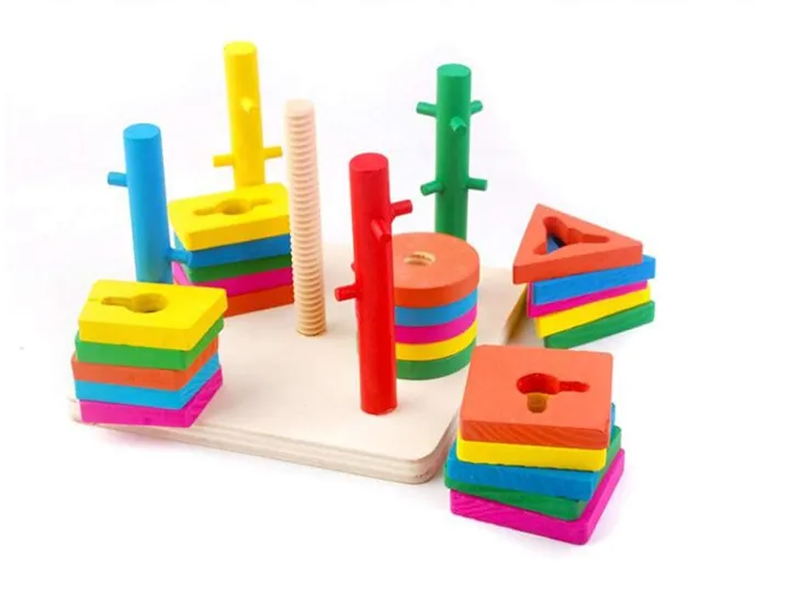 Wooden%20Five%20Column%20Set%20Blocks%20Geometry%20Puzzles%20Educational%20Toys%20for%20Kids%20-%20Multicolors%20-%20Image%206