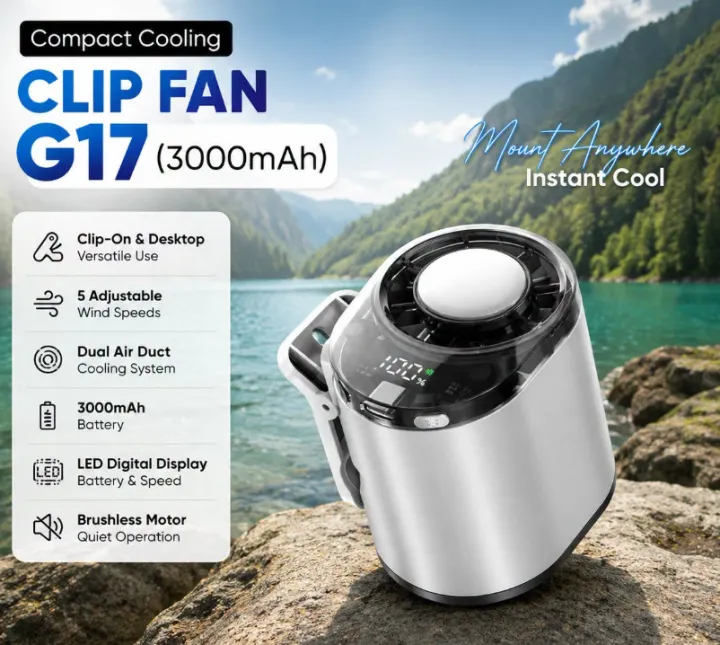 Compact%20Cooling%20Clip%20Fan%20G17%20(3000mAh%20Battery)%20-%20Image%202