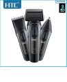 HTC AT-1088 Milti-functional rechargeable hair grooming kit hair clipper shaver nose 3 in 1 hair trimmer. 