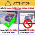 Tempered Glass Film for Lenovo Tab M10 Plus (3rd Gen) 10.6 Inch Screen Protector for tab M10 Plus (Gen 3) TB125FU XU TB128F. 