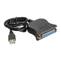 USB to 25 Pinhole Parallel Cable DB25 Interface IEEE 1284 Printer USB2.0 Cable 25 Hole Adapter Cable Easy to Use. 
