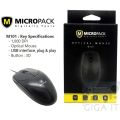 MicroPack USB Mouse M101 -Wireless Mouse. 