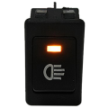 NAMUNY 3X 12V Universal Fog Lights Rocker Switch LED Car Lamp - Yellow LED. 