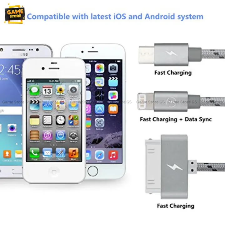 EliteSoft%20High%20Speed%20100%20cm%203%20in%201%20Multiple%20USB%20Charging%20Cable%20with%208%20Pin%20Lighting/30%20Pin/Micro%20USB%20Connector%20for%20iPhone%207,%206,%205,%204,3,%20iPad%204,3,2,Air,%20iPod,%20Galaxy%20S3/S4/S5/S6/S7%20Edge,%20LG,%20HTC%20and%20More-Grey%20-%20Image%206