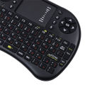 3-Color Backlit I8 Mini Wireless Keyboard 2.4GHz Air Mouse English Russian Keyboard with Touchpad Handheld for Android TV BOX. 