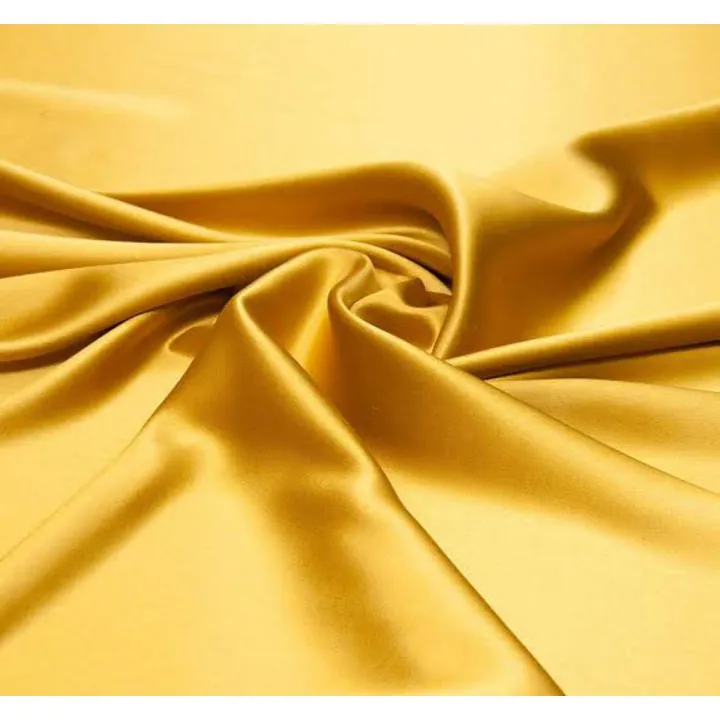 3 Goj Golden Satin Silk Fabric -High-Quality Three-Piece- Elegant All-Season Wardrobe Addition