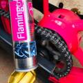 Flamingo Chain Lube for Motorcycle, Bike 220ml (F108) Chain lubricant oil and chain Cleaner spray. 