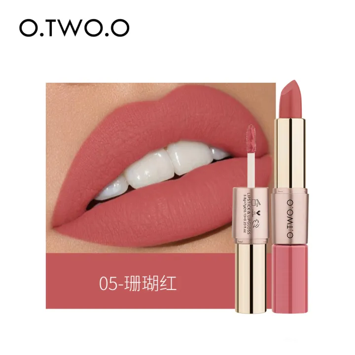 O.TWO.%20o%20Double-ended%20matte%20lip%20gloss%20lipstick%20is%20not%20easy%20to%20fade%20and%20bites%20the%20lip%20with%20a%20two-in-one%20velvet%20-%20Image%208