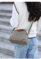 New Portable Nylon Cloth with Cowhide Shoulder Bag.