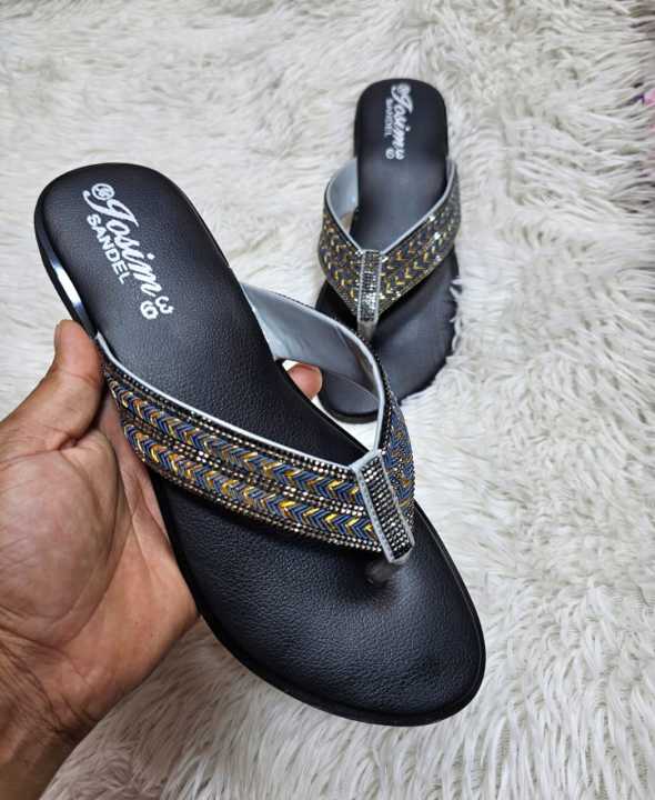 Fashionable%20New%20Design%20slim%20flat%20sandal%20for%20girls%20and%20ladies%20%7C%20Button%20Shoes%20-%20Image%202