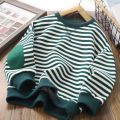Children's Spring and Autumn Clothes Boys and Girls Sweatshirts 2023 New Children's Undershirts Korean Version Baby Tops with Fleece and Foreign.