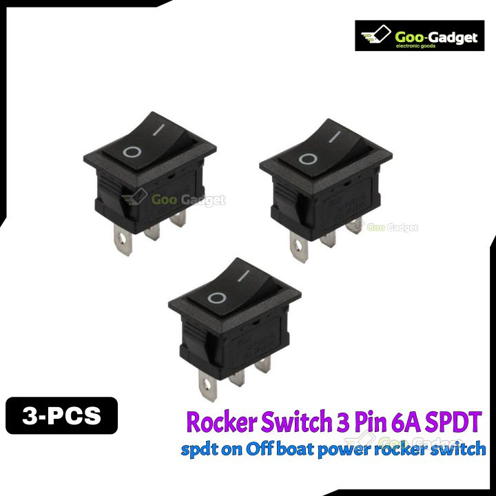 Micro Spst Switch Rocker Rocker Switch 3-Pin 6A 250V SPDT ON-OFF Power Boat Micro Rocker Switch ...