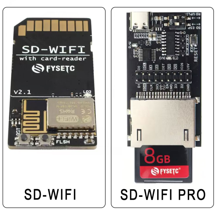 FYSETC SD-WIFI Pro with Card-Reader Module Run ESP webDev Onboard USB to Serial Chip Wireless Transmission For S6 F6 Turbo