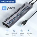 Acasis USB Hub 5Gbps Hub USB 3.0 Splitter USB Splitter For Laptop Macbook Steam Deck For Data Transfer Charging Dock Station. 