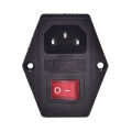 【Sunflower EGR】3 Pin C14 Inlet Module Plug Fuse Switch Male Socket 10A 250V AC 10A 250V.