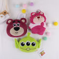 Toy Story: Strawberry Bear, Three-Eyed Monster, Woody Furry Monster, One-eyed Boy, Cute Plush Coin Purse, Coin Bag, Card Holder. 