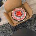 Floor Cushion Floor Mat Seat Pad Ottoman Pouf Floor Pillow Handmade Round Seat Cushion Boho Seat Cushion for Living Room Teahouse Balcony. 