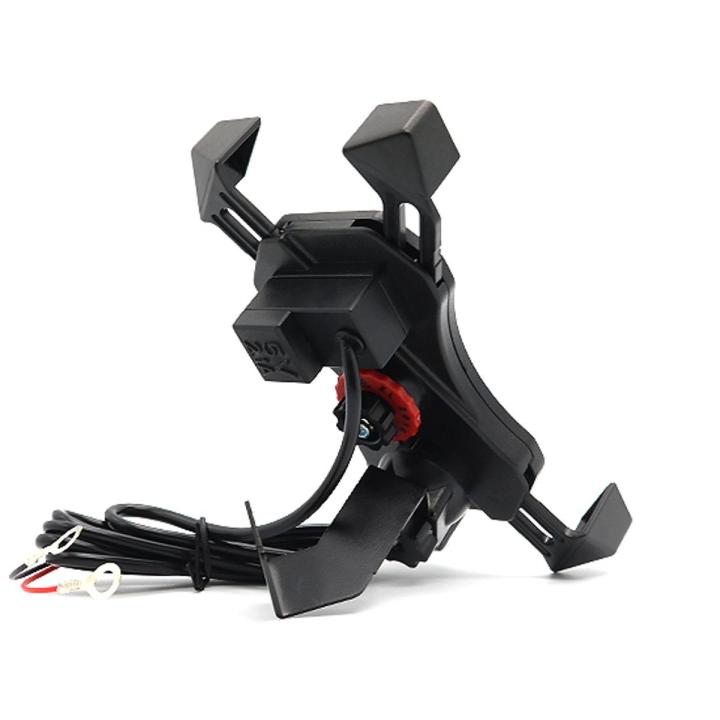 Universal Mobile holder for Motor Bike with charging port