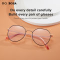 OQ BOGA 4 Styles Unisex Anti Blue Light Proof Radiation Metal Irregular Polygon Frame Computer Glasses Women Men Eye Protection Fashion Full Rim Eyewear. 