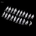 4x20Pieces 1/50 Scale Unpainted Model People Architectural Mini Figures Kit.
