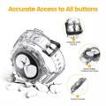 Case+band for Samsung Galaxy Watch 4 Strap Accessories transparent silicone sport bracelet correa Galaxy Watch 5 40mm 44mm band. 