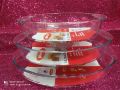 Pirex Oven Proof Glass Serving Dish - Transparent 3 Pcs Set. Oven Use And Serving Dish And Bakeware.. 