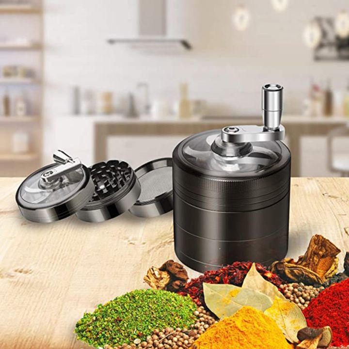 【Top-rated】 Zinc Alloy Manual Grinding Machine Transparent Window High ...