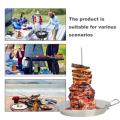 Heat-Resistant Vertical Kebab Stand Detachable Easy-to-Clean Stainless Steel Skewer Grill Rack Multi-Size Spikes Stainless.
