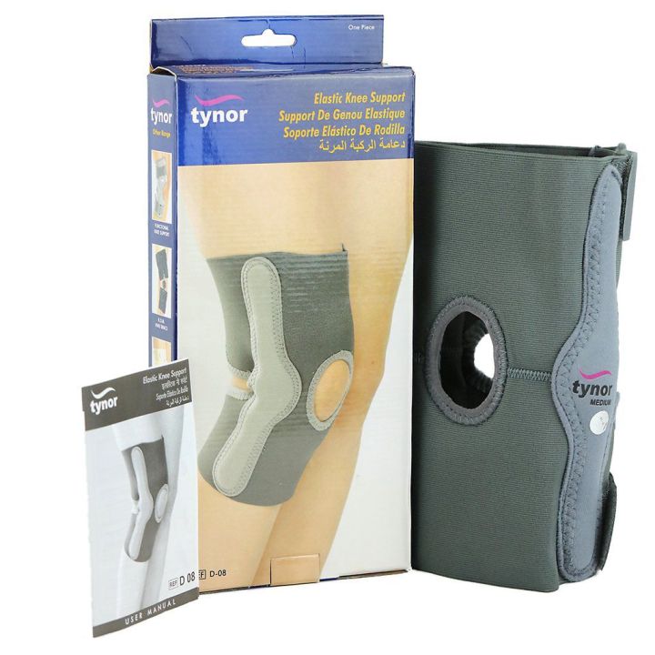 Tynor Elastic knee support (Open Patella.knee warp,with Hinged Adjustable pain relief support)