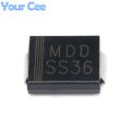 100 PCS SMC DO 214AB SMD Schottky Diode SS510 SS310 SS56 SS54 SS36 SS34 SK54.