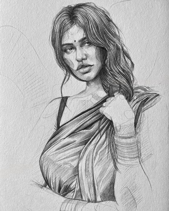Order%20Portrait%20Sketch/Painting%20Online%20Turn%20any%20Photo%20Into%20100%25%20Handmade%20sketch%20-%20Image%203