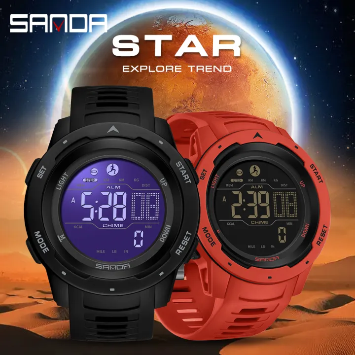 Sanda%20men%20watches%20sports%20pedometer%20calories%2050m%20waterproof%20LED%20digital%20watch%20wristwatch%20Relogio%20Masculino%202145%20-%20Image%203