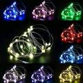 Battery-operated 2M length Decoration 20 LED string lights with mini micro copper wire. 