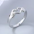 Creative Hands Than Heart Ring Simple Romantic Love Gesture Couple Rings For Women Fashion Wedding Jewelry. 