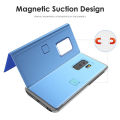 For Xiaomi Redmi 10C Case Mirror View Smart Magnetic Flip Phonrelaxe Case For Redmi 10C 10 C Redmi10c Shockproof Bumper Back Cover.