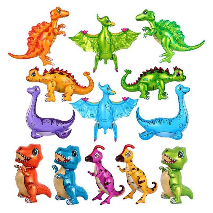New%204D%203D%20Dinosaur%20Aluminum%20Film%20Balloon%20Assembly%20Ankylosaurus%20Pterosaur%20Tyrannosaurus%20Rex%20Children's%20Birthday%20Party%20Toy%20-%20Image%202