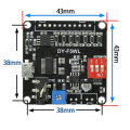 DY-F5WL 5W MP3 Music Player Control Module Supporting Micro-SD Card MP3 Music Player for Arduino.