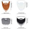1pc DIY Fancy Dress Fake Beard Long Fluff Beards Cosplay Costume Props Santa Claus Beard Eyebrows Mustache Christmas Party Suppl. 