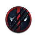 Deadpool and the Wolverine Button Badge Movie Surrounding Cross-Border Frosted Laser Anti-Rust Badge Bar Gift. 