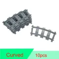 【happy one】10-100Pcs/Set DIY City Trains Track with lego Trains Flexible Tracks Curved Track Model For Kids. 