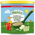 Heinz 6+mth First Steps Multigrain, Cauliflower, Broccoli & Cheese Porridge, UK. 