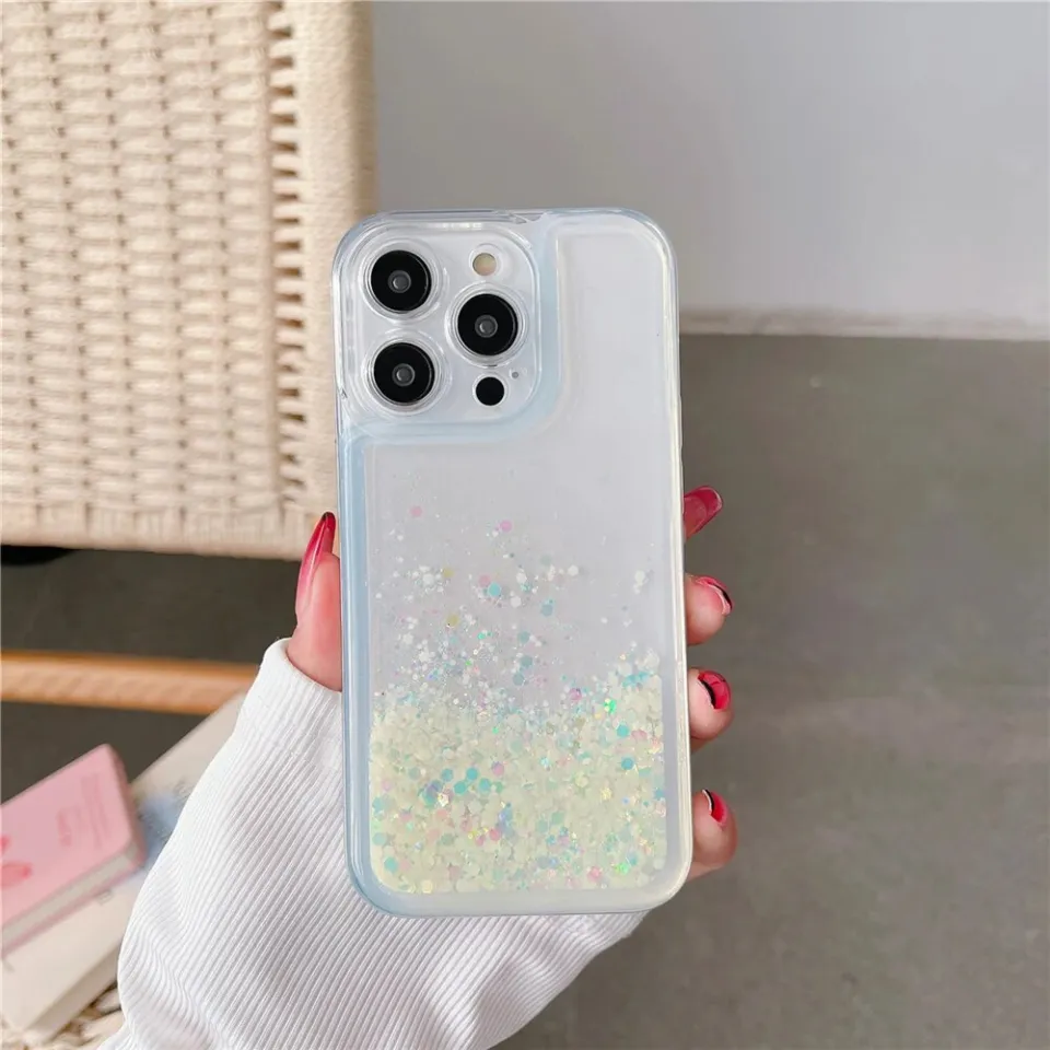 Glow Dark Luminous Glitter Liquid Neon Sand Phone Case For iPhone